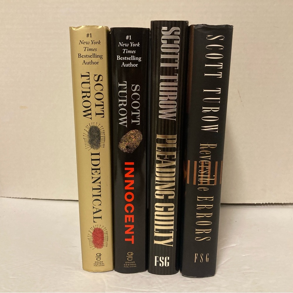 Scott Turow Lot of 4 Hardcover DJ Books Legal Mysteries Suspence